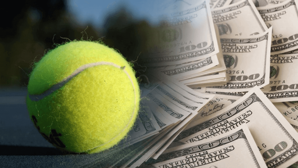 kako se kladiti na tenis, loptica i novci