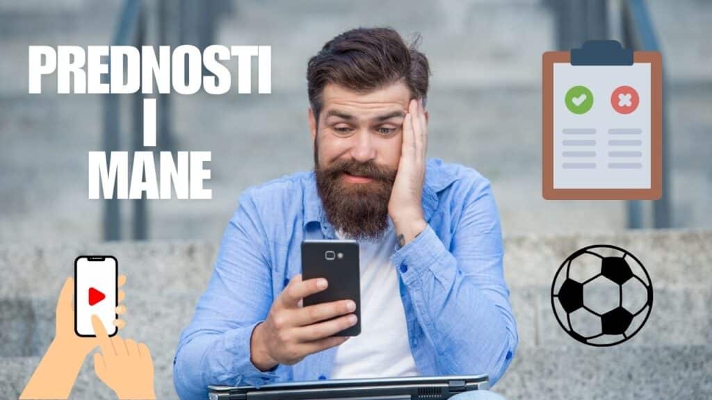 Čovjek gleda utamicu uživo na mobitelu